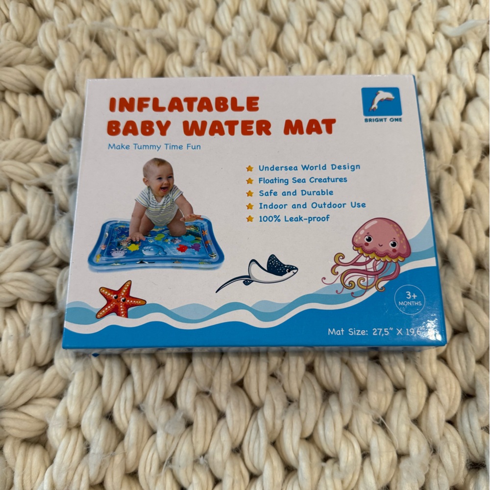 NWT Inflatable Baby Water Mat - it comes in box as in the pictures -